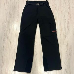 Prada Black Ski/Cargo Pants with Belt and Pockets